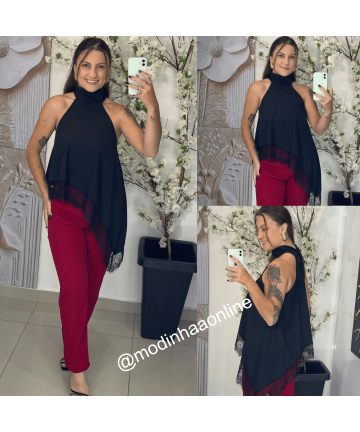 Blusa Emanuelle Preta